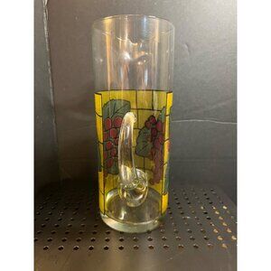 Amazing Vintage Libbey Pitcher With Grape Pattern